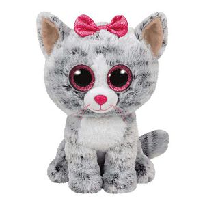 TY Beanie Boos 24cm KIKI siva mačka 370757