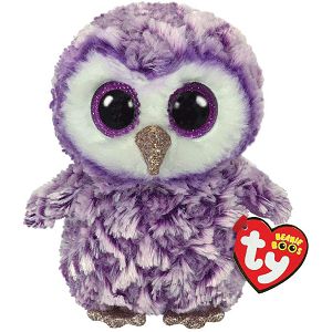 TY BEANIE BOOS MOONLIGHT 15cm ljubičasta sova 363254