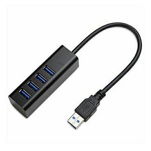 USB 3.0 4 Port HUB Asonic, aluminijsko kućište, crni