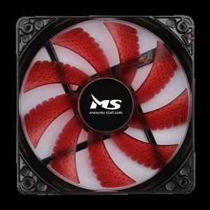 VENTILATOR ZA KUČIŠTE MSI cooler red LED 120x120x25mm, 1800rpm, 12-21dB