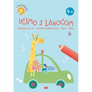 VJEŽBENICA Učimo s lakoćom 4+, broj.do 40-logič.razmiš.-boje i oblici Lusio 01358