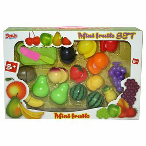 VOĆE SET Fruit set 26/1 plastično, na čičak+daska i nož Eurom 231548