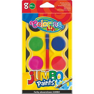 Vodene boje 8/1 + kist Colorino Kids Jumbo