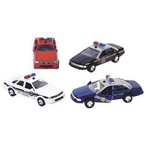 VOZILA HITNIH SLUŽBI svjetlo, zvuk Die-Cast Goki 120548 4boje