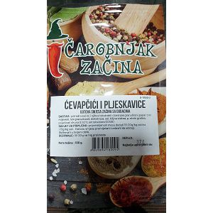 Začin sa dodacima Čevapčići i pljeskavice 100g Čarobnjak začina