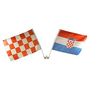 ZASTAVICE za auto za prozore HRVATSKA 2kom 30x45cm 6307909899