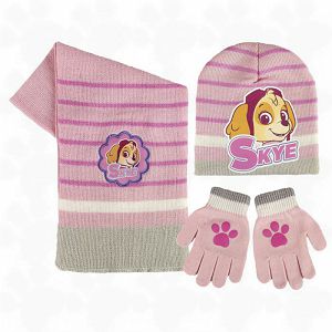 Zimski set šal+kap+rukavice Paw Patrol girl Cerda 2200001771