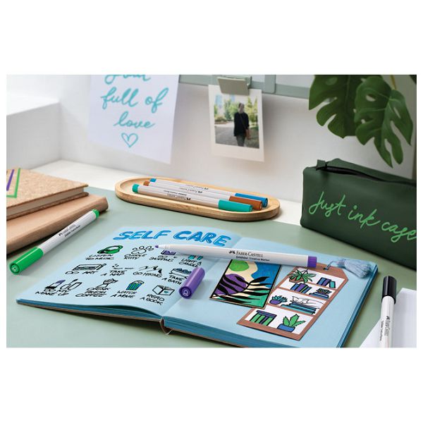 Marker permanentni dekorativni 1,5mm pk6 Faber Castell 160603 sort blister