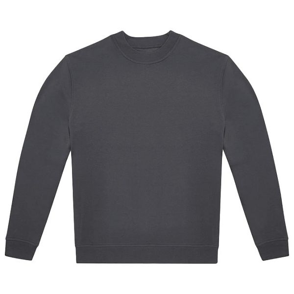 Majica dugi rukavi B&C ID.332 Crew 280g tamnosiva S