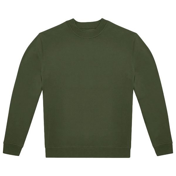 Majica dugi rukavi B&C ID.332 Crew 280g maslinasto zelena XL