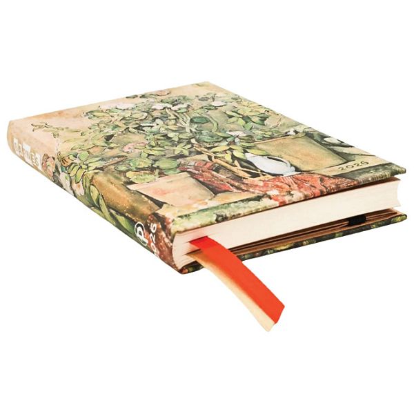 Planer tjedni 2026 9,5x14 cm mini horizontalni s gumicom Cezanne’s Terracotta Paperblanks DE0730-3