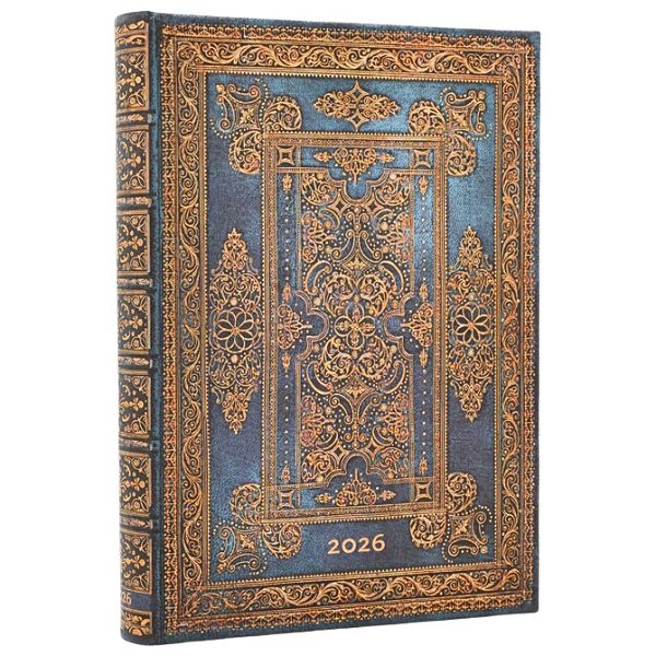 Planer dnevni 2026-13x18cm-midi s gumicom Blue Luxe Paperblanks DE0751-8