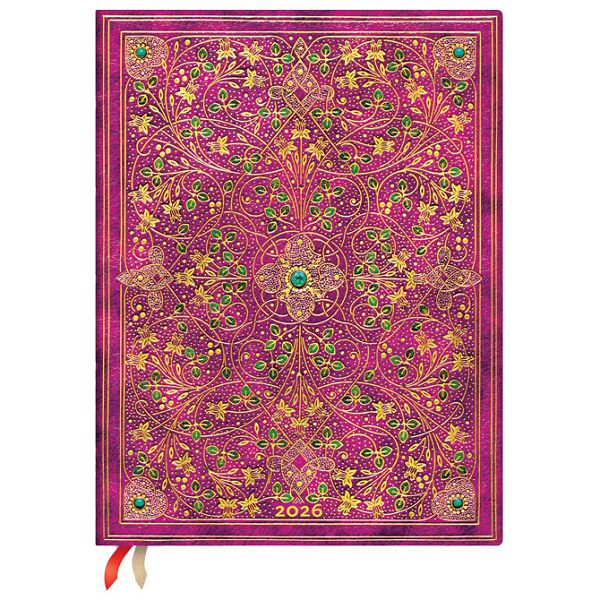 Planer tjedni 2026-18x23cm-ultra horizontalni s gum. Diamond Jubilee Paperblanks DE0799-0