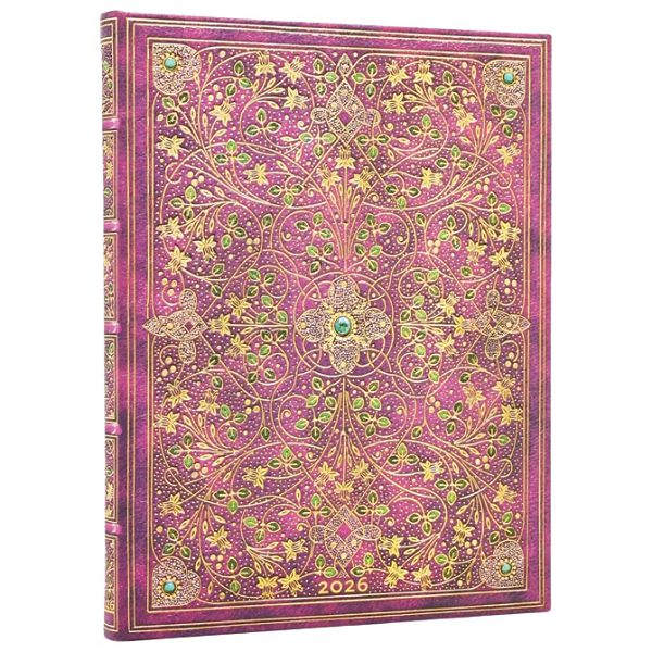Planer tjedni 2026-18x23cm-ultra horizontalni s gum. Diamond Jubilee Paperblanks DE0799-0