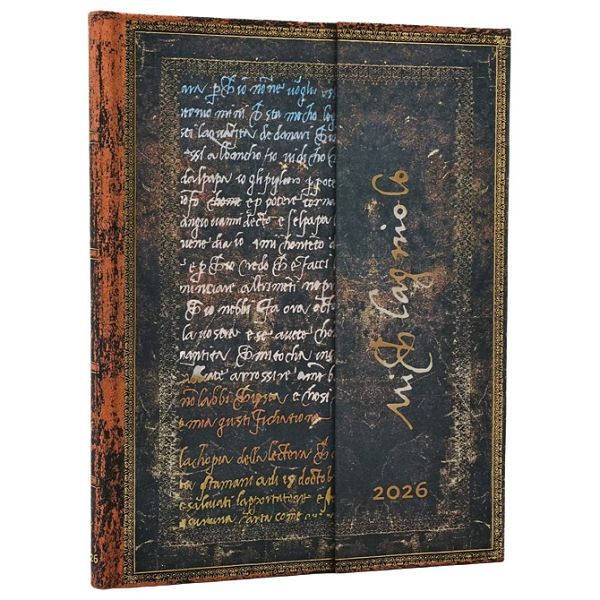 Planer tjedni 2026-18x23cm-ultra horizontalni magnet Michelangelo Paperblanks DE0801-0
