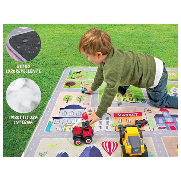 Podloga za piknik i plažu 150x150cm dječaci-grad Perletti 13151