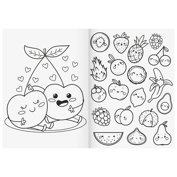 Bojanka B5 16L+naljepnice Fruity Love Brunnen 10-48124 522