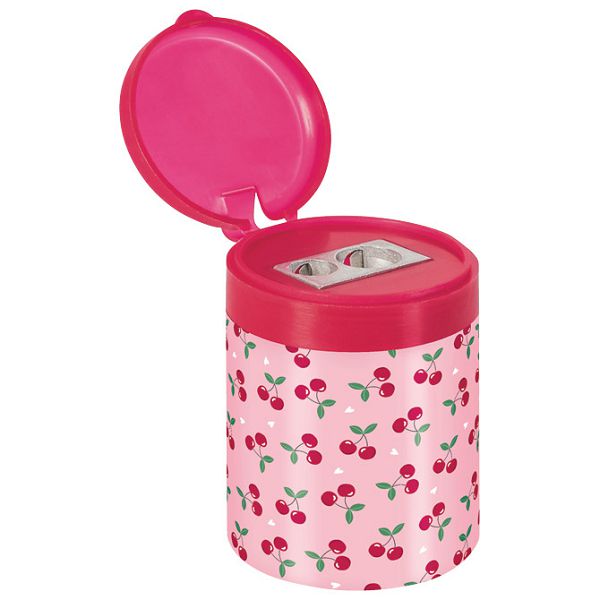 Šiljilo metalno s pvc kutijom 2 rupe Fruity Lovet Brunnen 10-29891 522