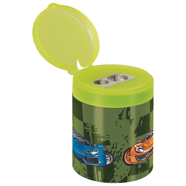 Šiljilo metalno s pvc kutijom 2 rupe Fast wheels Brunnen 10-29891 521