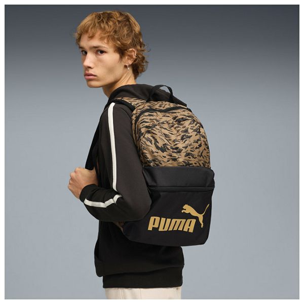 Ruksak Puma Phase AOP 091169-07 crno-zlatni