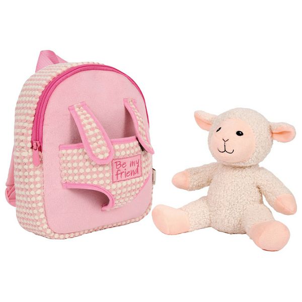 Ruksak mini s odvojivim plišancem Bianca Sheep Perletti 13908