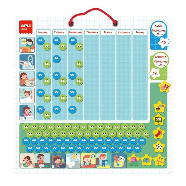 Igra Apli magnetna tablica s markerom i gumicom 19165 APLI_KOM