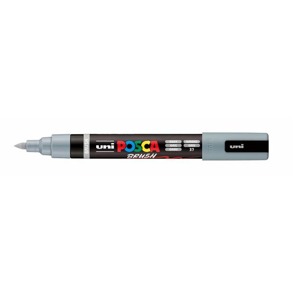 Marker Uni pc-5br brush Posca sivi