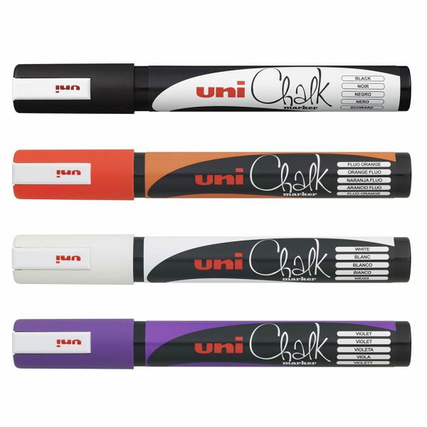 Marker Uni halloween gift set Chalk kreda marker pwe-5m 4 kom + tool box 4/1 302422176