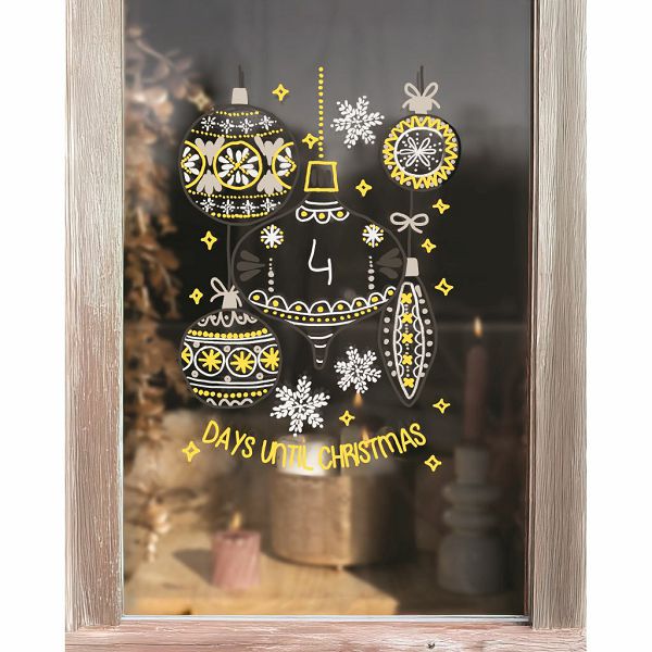 Marker Uni božićni gift set Chalk_kreda marker (elegant) pwe-5m 4 kom + 2 šablone u kutiji (set 04) 4/1 302422408