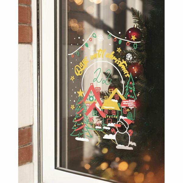 Marker Uni božićni gift set Chalk_kreda marker (elegant) pwe-5m 4 kom + 2 šablone u kutiji (set 04) 4/1 302422408