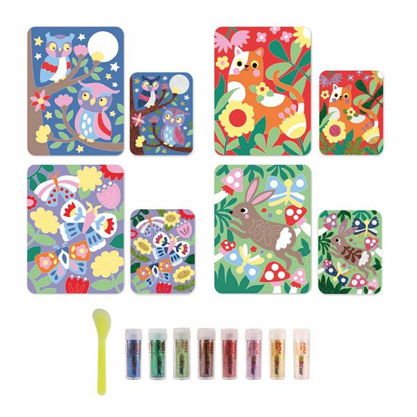 Kreativni set Apli s biorazgradivim šljokicama Glitter Art Bio 20078