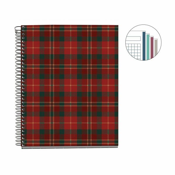 Bilježnica Miquelrius A5 Highland Days Lennox 100L 70g/m2 kocke MR4412