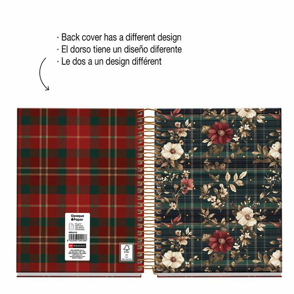 Bilježnica Miquelrius A6 Highland Days Poppies 100L 70g/m2 crte MR4418