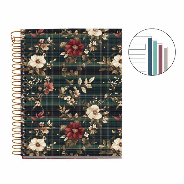 Bilježnica Miquelrius A6 Highland Days Poppies 100L 70g/m2 crte MR4418