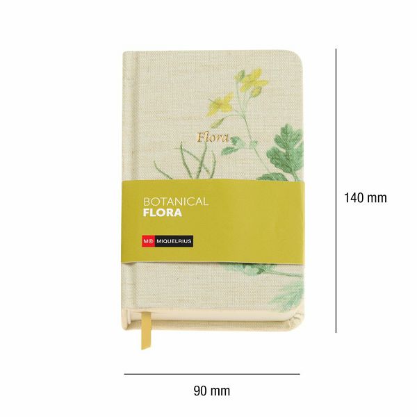Dnevnik Miquelrius 90x140 mm Botanical Flora 96L 80g/m2 Mediterranean čista MR8319
