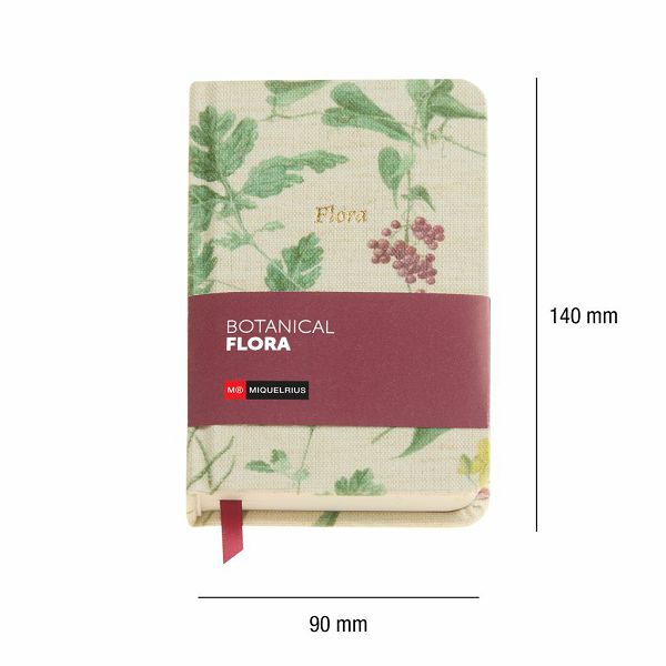 Dnevnik Miquelrius 90x140 mm Botanical Flora 96L 80g/m2 Celandine čista MR8327