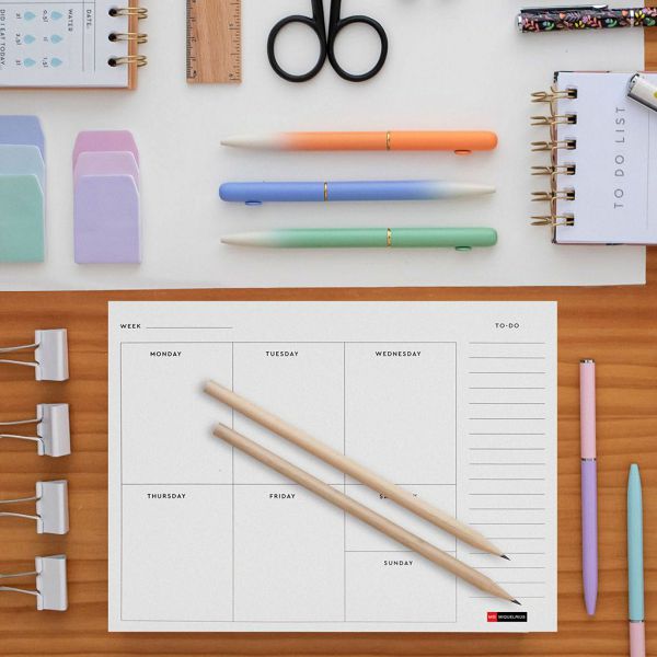 Planer tjedni Miquelrius Golden Jazmine 240x180 mm Cvjetni zeleni MR7779