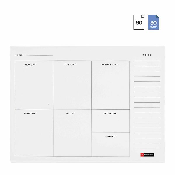 Planer tjedni Miquelrius Golden Jazmine 240x180 mm Cvjetni zeleni MR7779