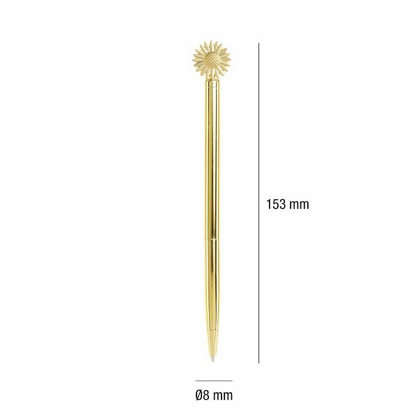 Kemijska olovka Miquelrius Golden Jazmine metalna plavi ispis Tratičnica MR12049