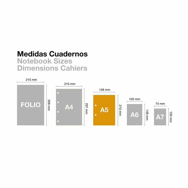 Bilježnica Miquelrius A5 Hidden Forest Neon 100L 70g/m2 kocke MR4401