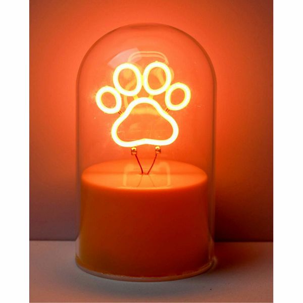 Lampa staklena kupola iTotal NEON-efekt LED Paw XL3257