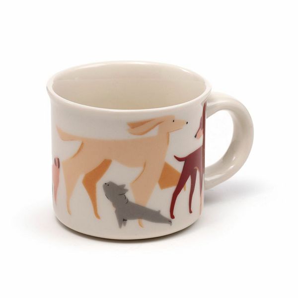 Set od 2 porculanske espresso šalice Puckator Barks Dog ECPS08