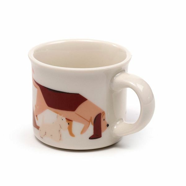 Set od 2 porculanske espresso šalice Puckator Barks Dog ECPS08