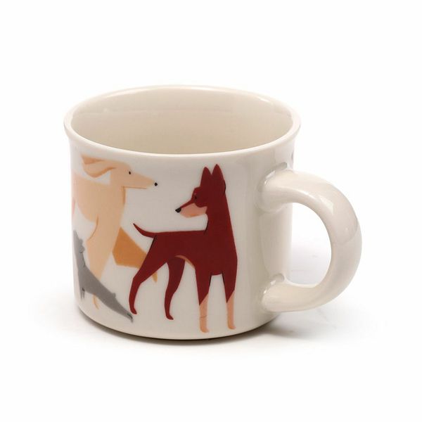 Set od 2 porculanske espresso šalice Puckator Barks Dog ECPS08