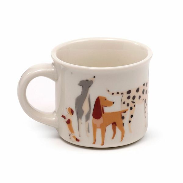 Set od 2 porculanske espresso šalice Puckator Barks Dog ECPS08