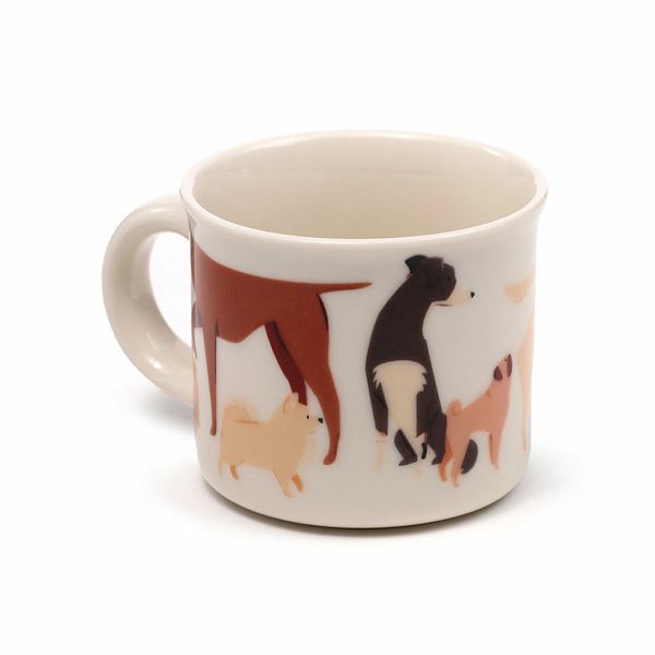 Set od 2 porculanske espresso šalice Puckator Barks Dog ECPS08