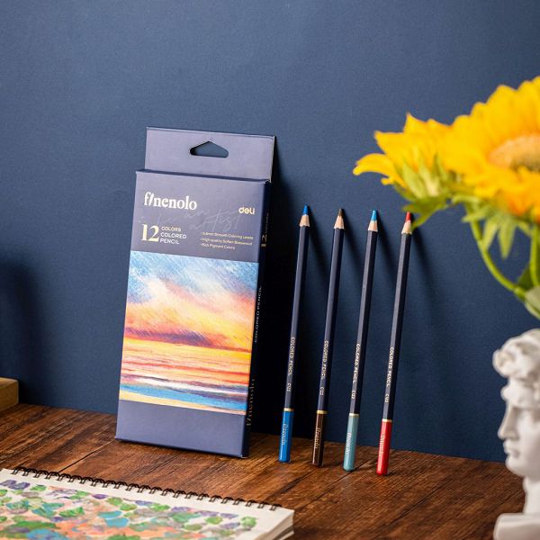 Umjetnički set za crtanje Deli Finenolo drvene bojice 12 kom EC131-12 100161667