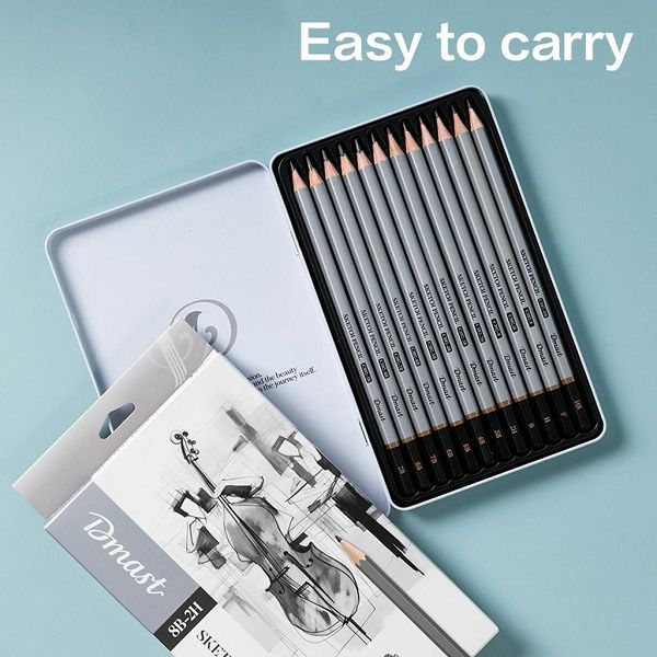 Umjetnički set za crtanje Deli Dmast grafitne olovke 2,0–3,5mm 12 kom EC391 140013002