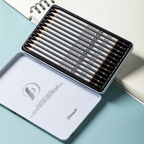 Umjetnički set za crtanje Deli Dmast grafitne olovke 2,0–3,5mm 12 kom EC391 140013002