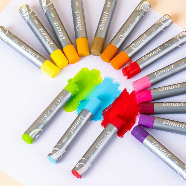 Umjetnički set za crtanje Deli Dmast mekane uljne pastele 1,1mm 24 kom EC340-24 140012796